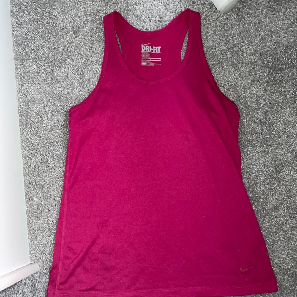 Nike pink active tank top size Medium workout top